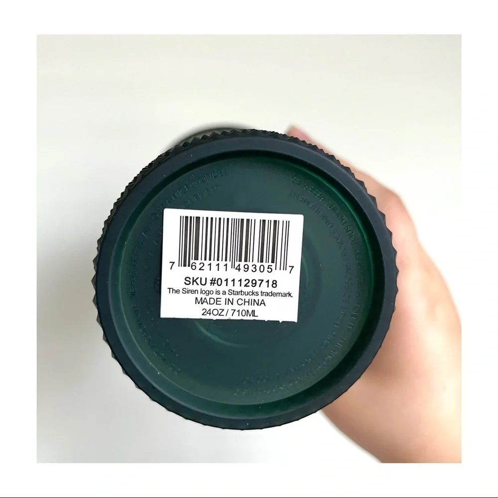 Starbucks Matte Dark Green Studded Tumbler | 24oz